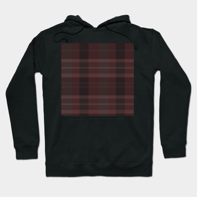 Grunge Aesthetic Evander 1 Hand Drawn Textured Plaid Pattern Hoodie by GenAumonier